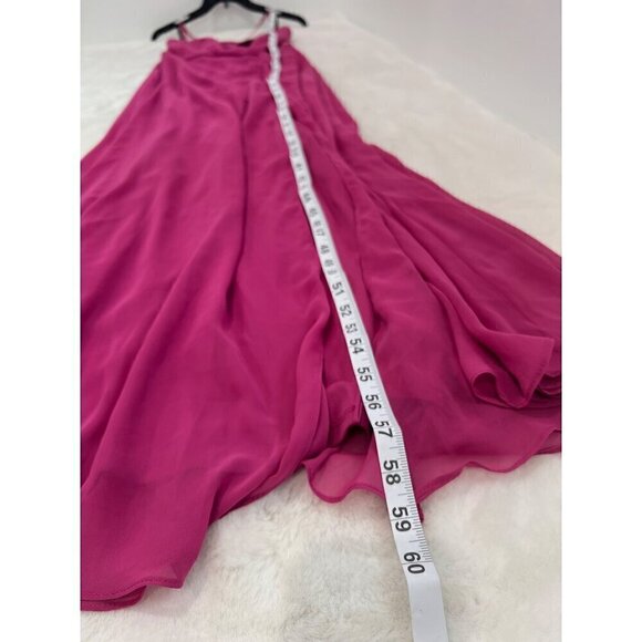 New AFTER SIX Size 2-R SCOOP NECK CONVERTIBLE TIE-STRAP MAXI DRESS W/FRONT SLIT - Picture 6 of 13